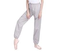 CRETUAO Pantaloni da Ballo Pantaloni riscaldanti Pantaloni allenamenti per Pantaloni a ripieno Sottili Pantaloni Leggeri ginnastici,Grigio,M