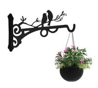 Cretvestsar Staffe per cesti da appendere all'esterno, staffe da parete retrò, ganci da giardino, staffe decorative con viti, appendiabiti da parete artistico per mangiatoie per uccelli, lanterne,