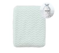 CREVENT Accogliente e soffice coperta in pile per neonati per bambine e bambini, culla e passeggino (75cmX100cm Wave Avocado Green)