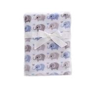 CREVENT BABY BLANKET (BLUE ELEPHANT)