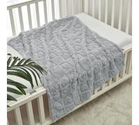CREVENT Coperta per bambini in sherpa, 76 x 100 cm, morbida e calda, essenziale per neonati, regalo per baby shower, 75 x 100 cm, con sacchetto regalo con nastro