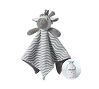 CREVENT - Copertina di conforto in morbido pile, con animaletto, per bambini e neonati, per compleanni e baby shower (zebra grigia)