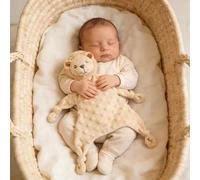 CREVENT Morbida coperta di sicurezza in peluche per bambini e bambine, ottimo regalo per compleanno baby shower, leone