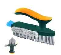 Crevice Cleaning Brush - 2-in-1 Hard Bristle Grout and Tile Scrubber
