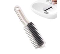 Crevice Cleaning Tool, Narrow Scraper Brush Set, Deep Reach Cleaning Tool Tight Space Dirt Removal, Multi Angle Scrubbing Kit with Precision Feature, Home Accessory, for Kitchen Bathroom Toilet