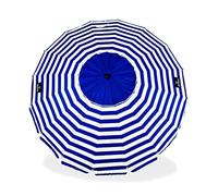 CREVICOSTA QUALITY MARK MARCAS DE CALIDAD - Ombrellone da spiaggia modello MARINERA 240 cm con spirale e palo da viaggio totale. 16 aste. Grande e accattivante. Protezione totale contro i raggi UV, Marinara, 240 cm, Classico