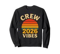 Crew 2026 Vibes Camicia Retro Circle Twenty Six Look Coordinato Felpa
