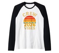 Crew 2026 Vibes Camicia Retro Circle Twenty Six Look Coordinato Maglia con Maniche Raglan