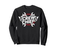 Crew Chief Racing Pit Crew Wrenches Checkered Flag Felpa