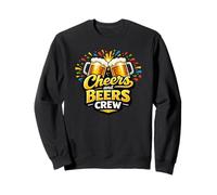 Crew di Cheers And Beers - Divertente Squadra di Bevitori Felpa