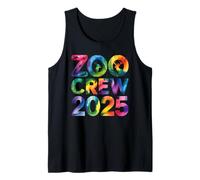 Crew Zoo 2025 - Maglietta arcobaleno con grafica "Family Group" Canotta
