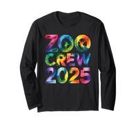 Crew Zoo 2025 - Maglietta arcobaleno con grafica "Family Group" Maglia a Manica