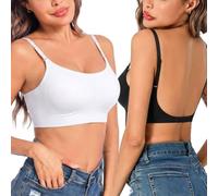 Crewhpo Bralette Donna Schiena Scoperta Senza Ferretto Intimo Convertibile
