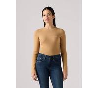 Crewneck Rib Sweater Neutral / Tan Rib levi > clothing > women > sweaters > sweatshirts