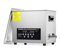 CREWORKS 10L Pulitore ad Ultrasuoni Professionale con Riscaldamento e Timer in Acciaio Inox, Vasca ad Ultrasuoni per Dentali, Gioielli, Orologi Dentarie Occhiali Ricambi di Auto (10L 240W)