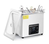CREWORKS 10L Pulitore Ultrasuoni Digitale 240W Vasca Ultrasuoni con Modalità Degas e 7 Livelli di Oscillazione 3 Modalità 300W Riscaldatore e Timer per Orologi Occhiali Uso Domestico