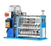 CREWORKS 370W Macchina Spelacavi Elettrica Professionale Φ1.5mm a Φ38mm Sguainacavi Spelafili Recupero Rame 30m/min Spelafili Portatile Cavo a 11 Multi-Fori