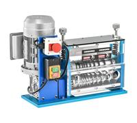 CREWORKS 370W Macchina Spelacavi Elettrica Professionale a 11 Multi-Fori per Recupero Rame Φ1,5 mm-Φ38 m Macchina Spelafili 30 m/min Sguainacavi Spelafili da Banco Cavo Portatile