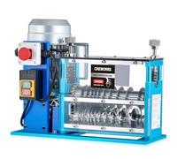 CREWORKS 550W Spelacavi Elettrica Professionale per Cavi da 1.5mm a 40mm con 10 Lame e 11 Multi-Fori Fino 30m/min Sguainacavi Spelafili Elettrico Recupero Rame Mcchina Spelafili per Vari Cavi