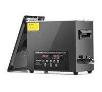 CREWORKS 6.5L Pulitore Ultrasuoni con Modalità Degas e Delicata Timer, 180W Pulizia Ultrasuoni con Timer, Pulitore Ultrasuoni Professionale per Ricambi Auto, Occhiali, Gioielli, Dentiere (6.5L 180W)