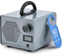 CREWORKS 60000mg/h Generatore di Ozono Digitale Ozonizzatore per Ambienti 0-300㎡ Ozonizzatore Purificatore d'Aria Ozono con Dispaly Timer Ciclico 120 Min per Abitazioni Uffici Garage Auto Casa
