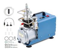 CREWORKS Compressore PCP 300 Bar/4350PSI da 1800W Compressore Aria Alta Pressione 30MPA Portata 50L/min con Raffreddamento Aria e Acqua Pompa PCP 300 Bar per Bombole Subacquee Attrezzature Pneumatiche