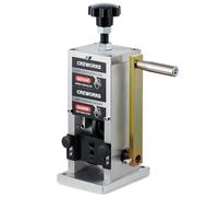 CREWORKS Macchina Spellacavi Manuale Professionale con 3 Diversi Piastre Foro e 5 Canali per Cavi da Φ1.5mm a Φ25mm Macchina Spelafili Manuale Sguainacavi Recupero Rame