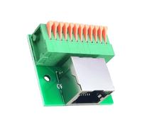 CRFFZ Porta Rete RJ45 Dotata LED Morsetti per Montaggio Guida DIN Connettori a Blocco per soluzioni Cablaggio Industriale Senza Problemi Porta Rete montata Guida DIN con indicatori