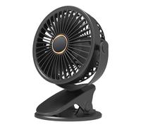 CRGANGZY 360 rotazione raffreddamento personale silenzioso silenzioso ventola ricaricabile mini portatile a flusso d'aria regolabile a 3 ingressi for passeggino da ufficio