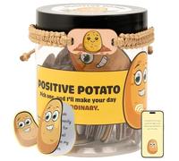 CRGANGZY Barattolo di Affermazioni for Supporto Emotivo, 60 Carte Positive in Barattolo, Regali di Buona Fortuna for Donne, Carte Ispirazionali Supporto Patate Sottaceto con Messaggi Positivi