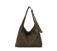 CRGANGZY Borsa tote in pelle scamosciata da donna per scuola, lavoro, shopping, viaggi e uso quotidiano, morbida e capiente, autunnale