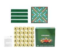 CRGANGZY Creative English Alphabet Word Game, Mini Travel Board, Educational Spelling & Reading Game for Preschool, Family Learning Toy, 2-4 Players-A