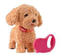 CRGANGZY Cuccia Interattiva in Peluche per Cagnolini e Cuccioli Robot che Si Comportano come Veramente viventi, con Camminare, Abbaiare e Movimento della Coda, Ideale per Bambini di 3 4 5 6 Anni