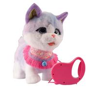 CRGANGZY Cuccia Interattiva in Peluche per Cagnolini e Cuccioli Robot che Si Comportano come Veramente viventi, con Camminare, Abbaiare e Movimento della Coda, Ideale per Bambini di 3 4 5 6 Anni