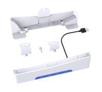 CRGANGZY for PS5 Slim Base Stand Base laterale stabile con 4 porte USB 2.0 Hub Host Rack Supporto di archiviazione Antiscivolo Mads Supporto orizzontale for Playstation 5 Slim Disc e edizion