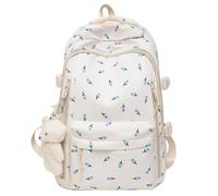 CRGANGZY Sacchetti di scuola carini pazzi for ragazze zaino di capacità for la scuola resistente all' con compartimenti for laptop zaini floreali for la prima università junior high università