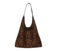 CRGANGZY Trendy Tote Bags for Women, Suede Leather Tote Hobo Bag, Soft Leather Brown Fall Purse, Large Capacity Slouchy Shoulder Bags Handbags for School Work Shopping Travel Daily Use