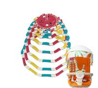 Crib Dangling Toy, Double-Sided Rotating Bedside Pendant, 9.45 inches Early Learning Mobile, Educational Cognitive Sensory Rattle Toy for Boys and Girls