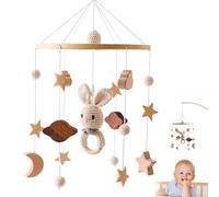 Crib In Stile Coniglio Mobile Mobile Mobile Per Ragazzi Ragazze 3d Nuvole Animali Per Bambini Mobile Per Cuccioli Di Vento Per Bambini Decorazioni Per La Scuola Materna Per Baby Shower Regali Per Bam