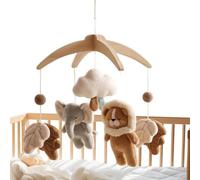 Crib Mobile Animal Shape Plush Stroller Soothing Toys