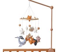 Crib Mobile Bed Bell Decor While Encouraging Impoves Warm Nursery Natural