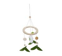 Crib Mobile, Flower Themed Felt Crib Toys Dangling, Hand-Sewn Boho Nursery Decor, Wind Chime Toy for Bedroom Bassinet Playpen Bedside Overhead Decoration, 32x10.5cm