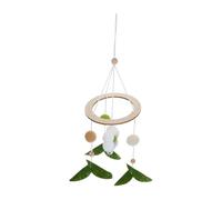 Crib Mobile, Flower-Themed Felt Dangling Toys, Hand-Sewn Boho Nursery Decor, 12.6x4.13inches Wind Chime Toy for Bedroom, Bassinet, Playpen, Overhead Bedside Decoration