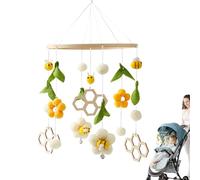 Crib Mobile for Bassinet - Cute Bee and Flower Hanging Mobile