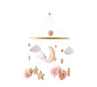 Crib Mobile for Nursery, Musical Portable Bassinet Pendant, Bohemian Baby Mobile for 0-3 Boys and Girls, Stroller Decoration, Soft and Calm Nursery Accessories for Newborns