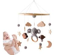 Crib Mobile Moon, Baby Crib Mobile, Wooden Crib Mobile, Moon Stars Mobile, Nursery Decor Mobile, Bassinet Mobile Toy, Baby Bed Mobile, Wind Chime Mobile, Star Pendant Mobile, Baby Nursery Mobile
