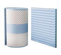 Crib Padding for Sides, 8x79" Soft High Elasticity Thickened PVC Padded Wall Panels, Anti Collision Foam Pads for Wall Table Cabinet Desk, Blue