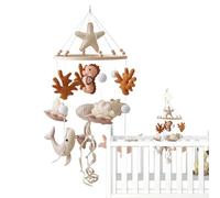 Crib Per Animali Marini, Giocattoli Per Presepe Per Dispositivi Mobili, Culitto A Tema Marino Mobile, Campanelli Del Mobile, Decorazione Del Presepe In Legno, Giocattolo Calmante Per Bambini