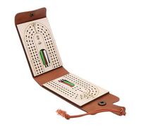 Cribbage Board, Foldable Cribbage Game Set, 3.94x2.76x1.18 inches Traditional Tabletop Toy with Peg Storage, Interactive Family Activity for Camping, Traveling, and Gatherings