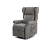 Cribel Poltrona Relax Begere Arlette D Mozart Corda C/USB, nl_NL Relaxstoel BEGERE Arlette D Mozart touw C/USB, stof, 74 x 74 x 109 cm (Grigio)